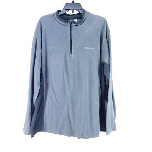 Columbia Fleece Half Zip Pullover Men's XXL Gray - Picture 1 of 7